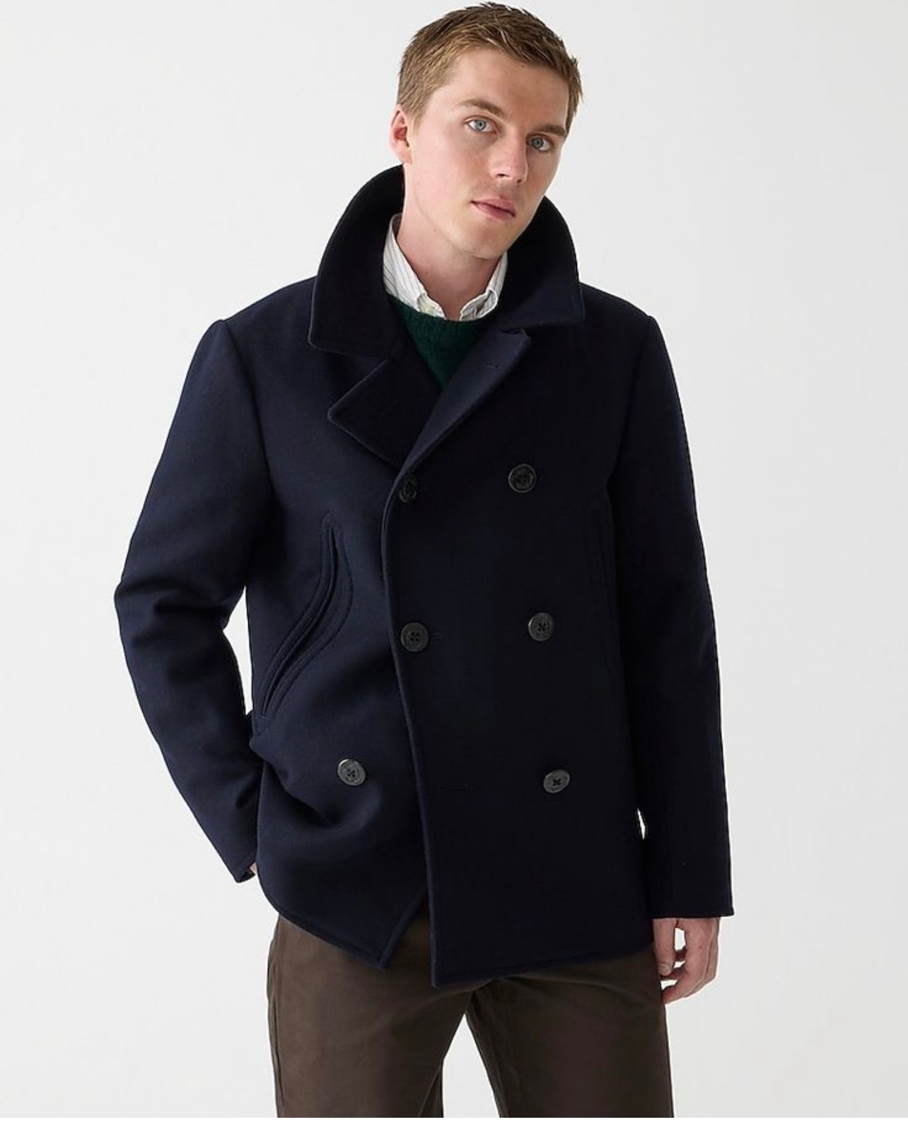 J.Crew: Dock Peacoat With PrimaLoft For Men