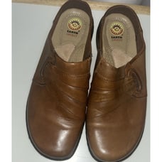 Earth Spirit Women Jenna 2512357 Brown Leather Slip On Mule Women Shoes Size 7.5