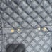 Marc New York Quilted Puffer Vest Full Zip Adjustable Snaps Back Navy Blue W M
