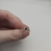 Black solitaire crystal ring size 6