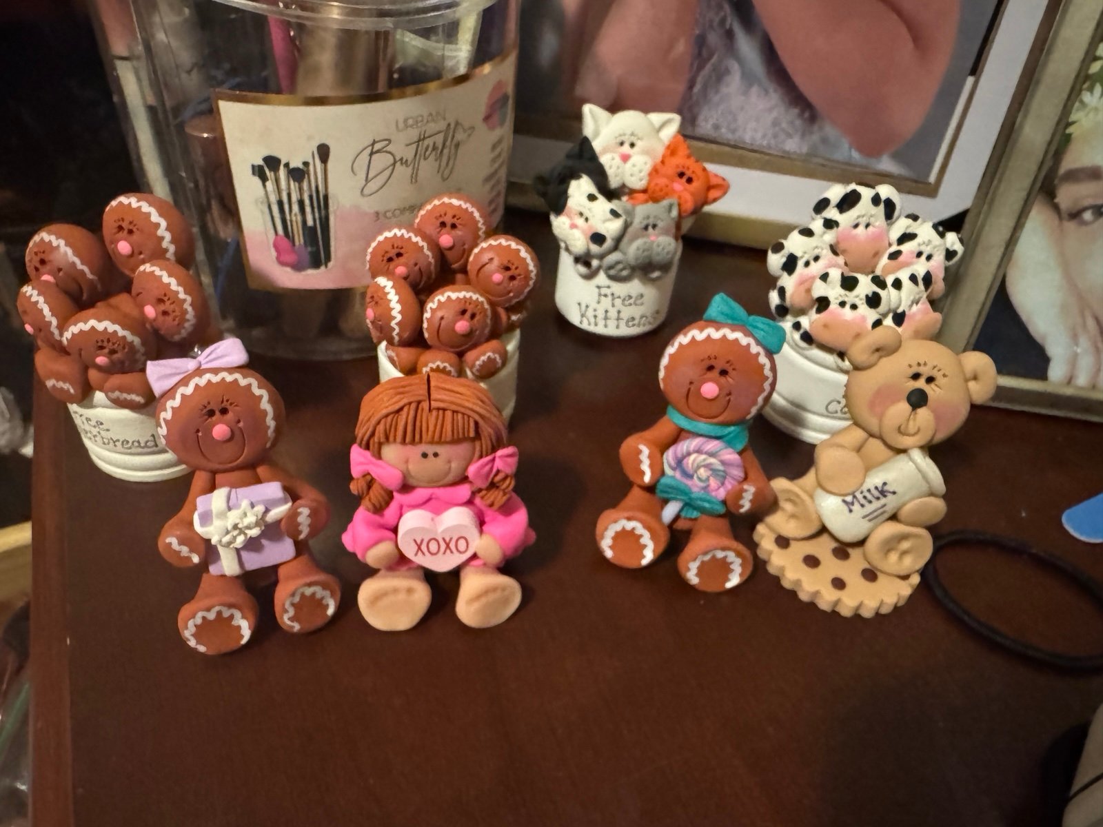 Hand made clay figures