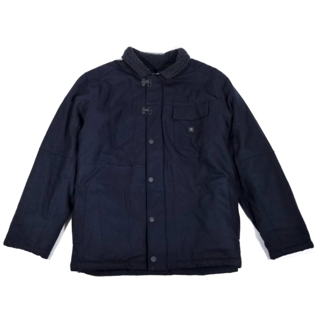 NEW Roark Axeman Navy Wool Sherpa Jacket