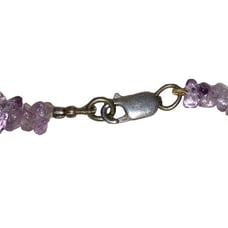 Sterling Silver Amethyst Chip Bead Necklace