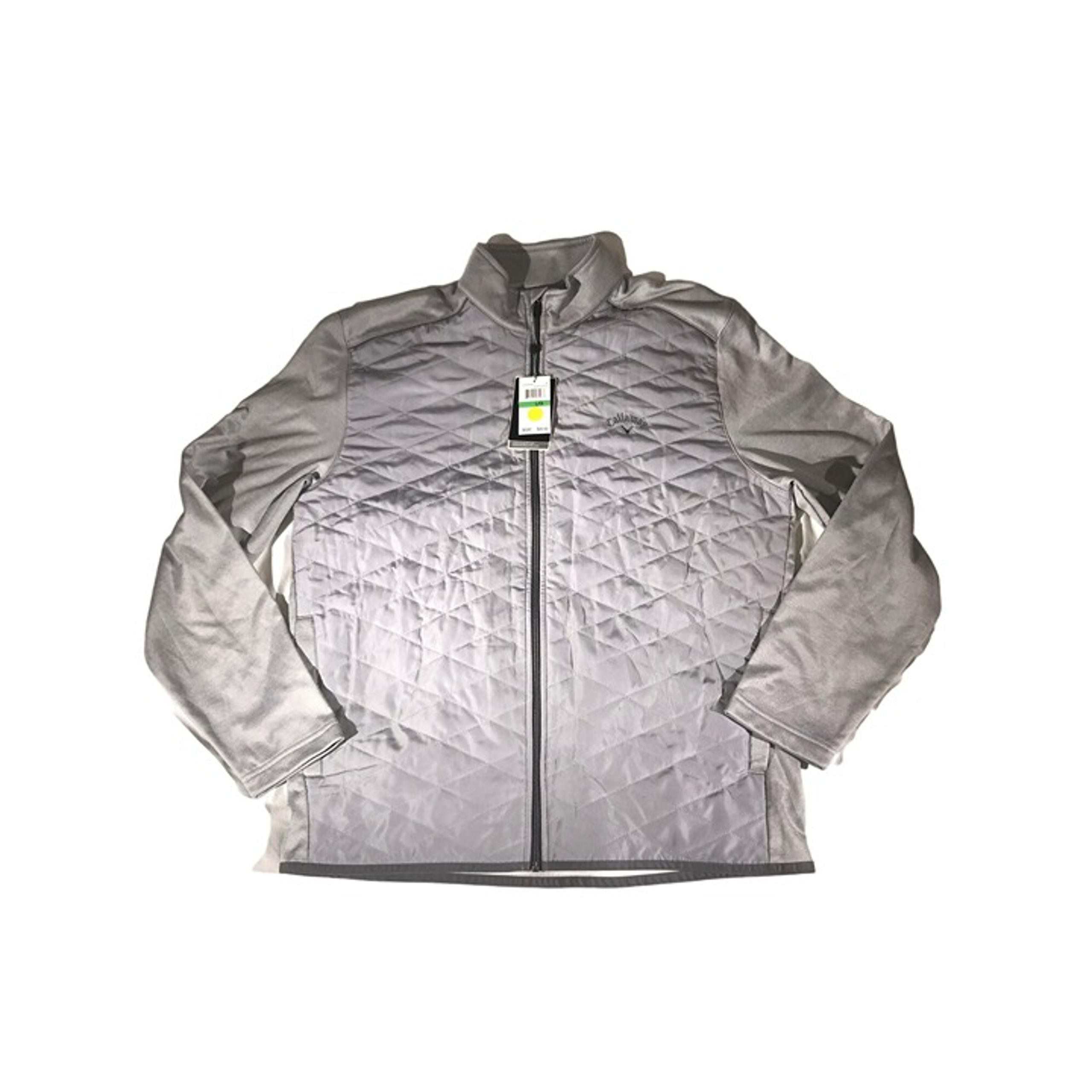 Mens Calloway Quarry Heather Gray Opti-Shield Quilted Jacket