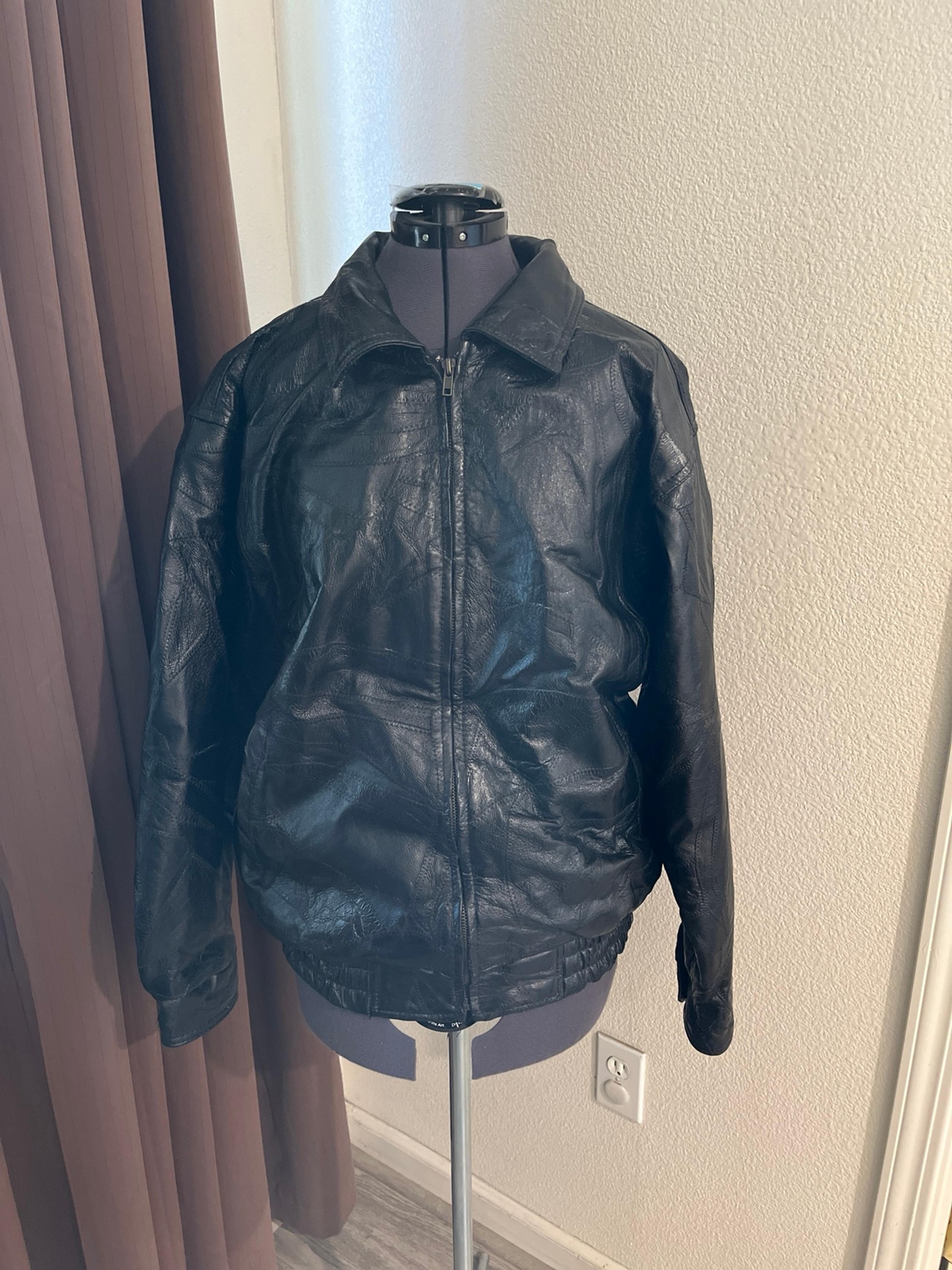 Genuine Leather Navarre Leather Company Black Patchwork Size L