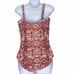 Swimsuits for All Plus Red White Gathered Ruched Padded One Piece Swimwear 14