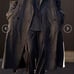 CLEL Dark Gray Trench Coat, Tailored Jacket, and 3-Piece Bottoms Set