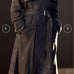 CLEL Dark Gray Trench Coat, Tailored Jacket, and 3-Piece Bottoms Set