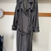 CLEL Dark Gray Trench Coat, Tailored Jacket, and 3-Piece Bottoms Set
