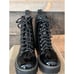 Sincerely Jules Harley 2 Womens Combat Boots Shiny 7 M Side Zip EUC