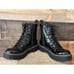 Sincerely Jules Harley 2 Womens Combat Boots Shiny 7 M Side Zip EUC