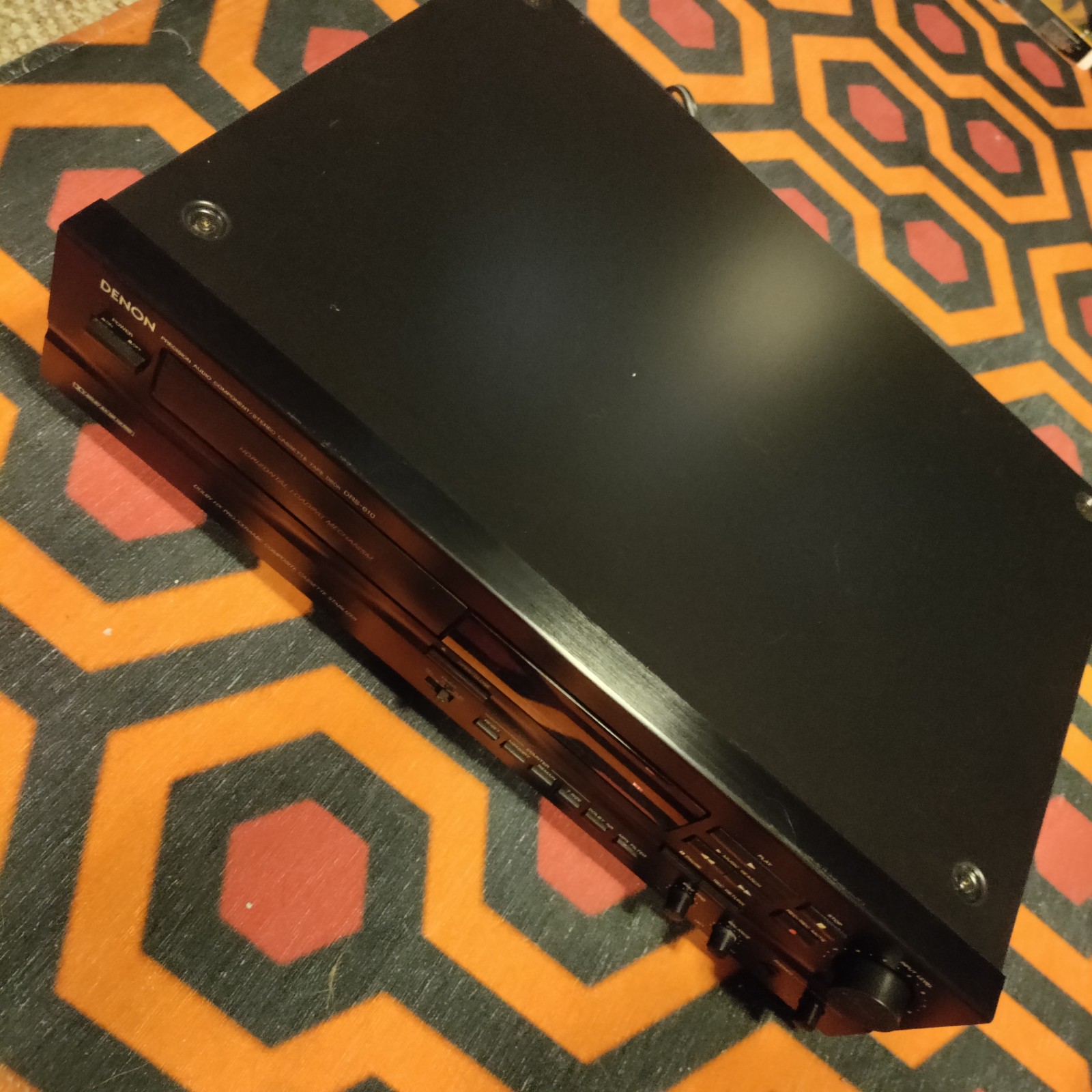 Denon DRS-610 Cassette Player Deck Horizontal Drawer Load - Dolby HX Pro Stereo