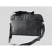 L&S Lo & Sons Messenger Bag Polished Canvas Charcoal Gray Lined Crossbody 16