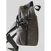 L&S Lo & Sons Messenger Bag Polished Canvas Charcoal Gray Lined Crossbody 16