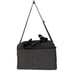 L&S Lo & Sons Messenger Bag Polished Canvas Charcoal Gray Lined Crossbody 16