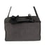 L&S Lo & Sons Messenger Bag Polished Canvas Charcoal Gray Lined Crossbody 16