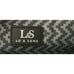 L&S Lo & Sons Messenger Bag Polished Canvas Charcoal Gray Lined Crossbody 16