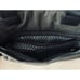 L&S Lo & Sons Messenger Bag Polished Canvas Charcoal Gray Lined Crossbody 16