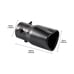 New Gunmetal Heart Shaped Stainless Steel Car Exhaust Pipe Muffler Tip STRAIGHT