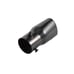 New Gunmetal Heart Shaped Stainless Steel Car Exhaust Pipe Muffler Tip STRAIGHT