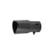 New Gunmetal Heart Shaped Stainless Steel Car Exhaust Pipe Muffler Tip STRAIGHT