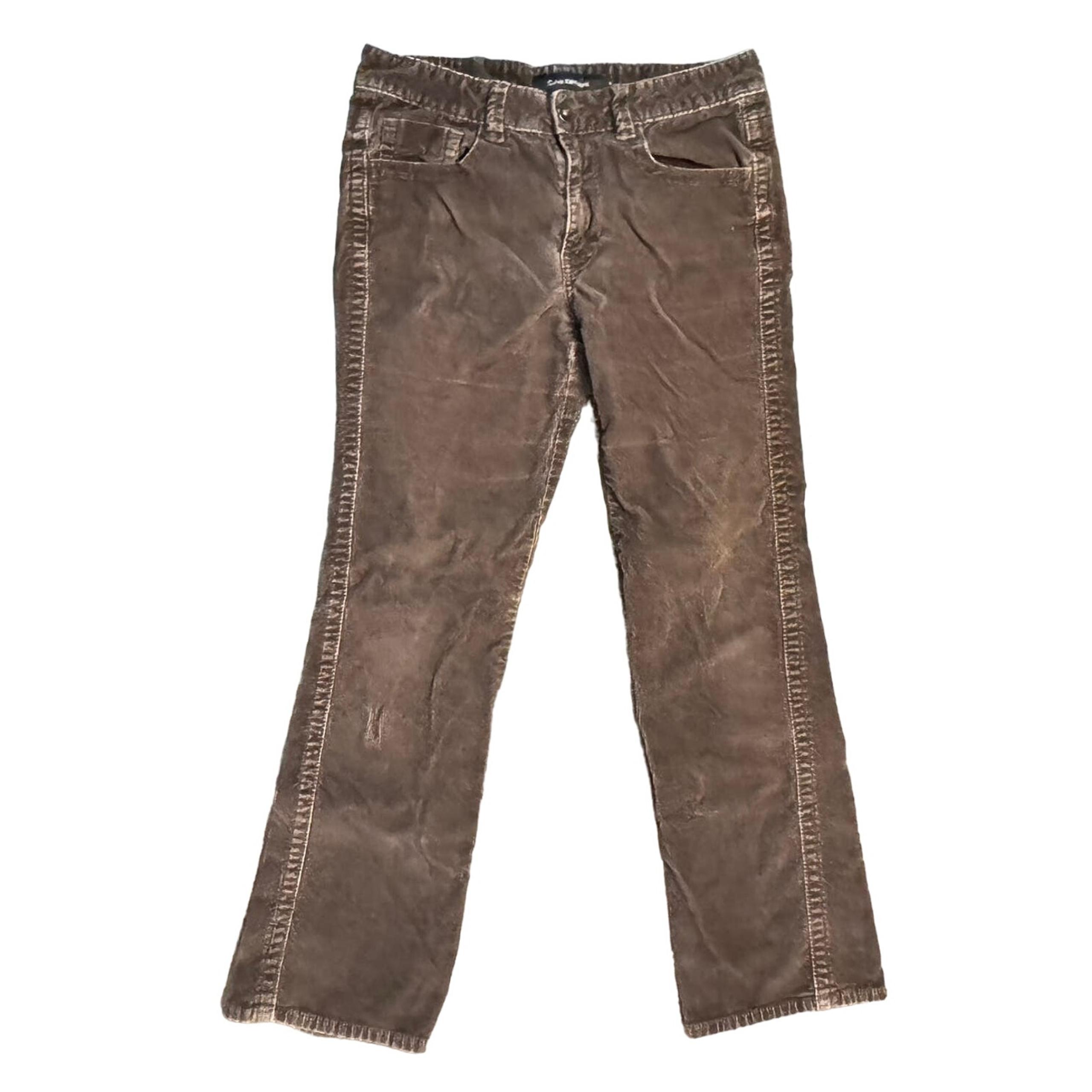 CALVIN KLEIN Mid Rise Brown Corduroy Boot Cut Women's Size 8x29 Casual Work