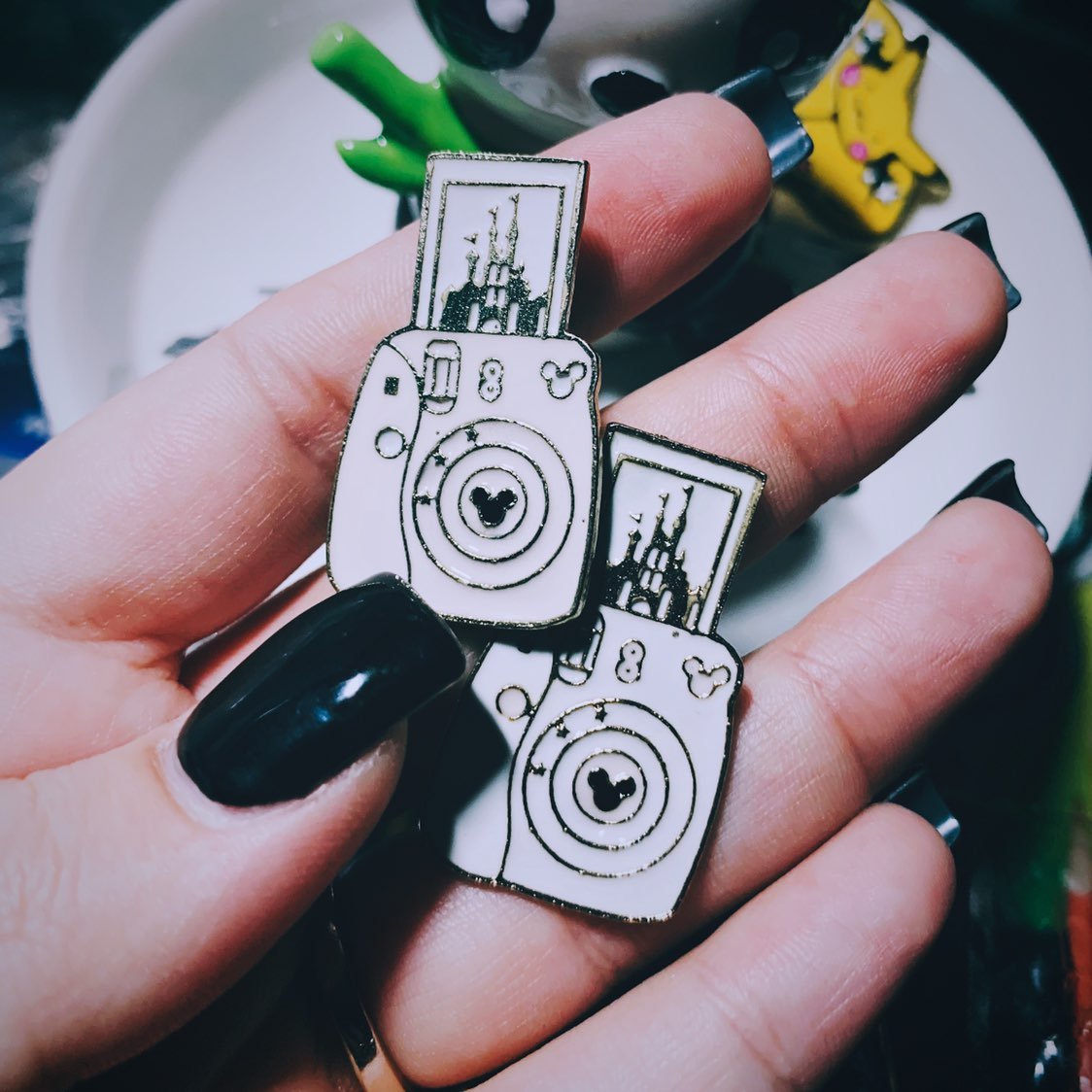 2pc Polaroid Enamel Pins