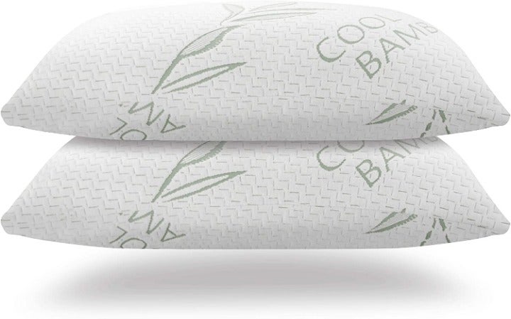 2PK King Size Bamboo Pillow for Sleeping
