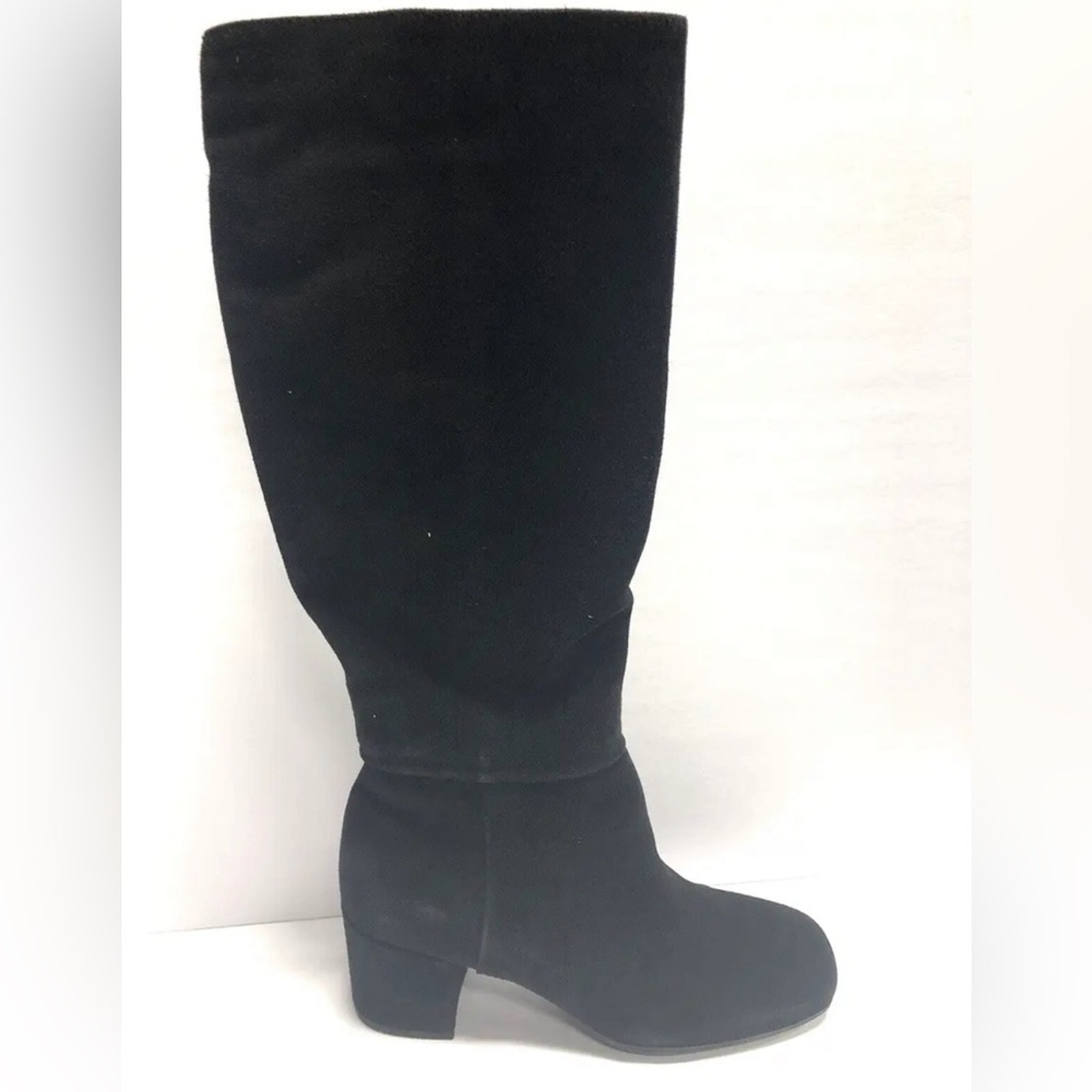 La Canadienne Women’s Jamie, Black Suede Tall Boots, Size 8M