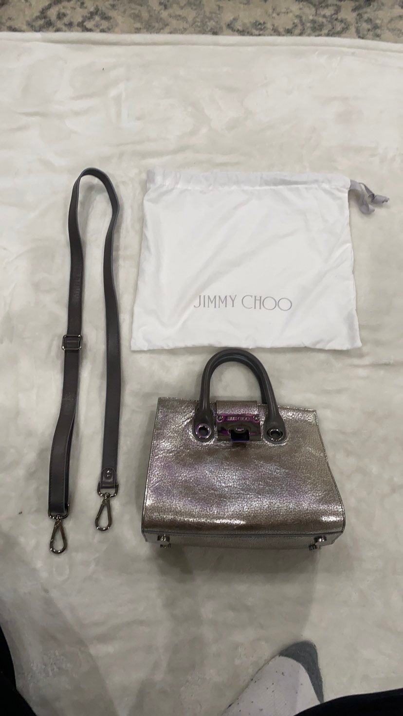 Jimmy Choo Platinum Metallic Bag