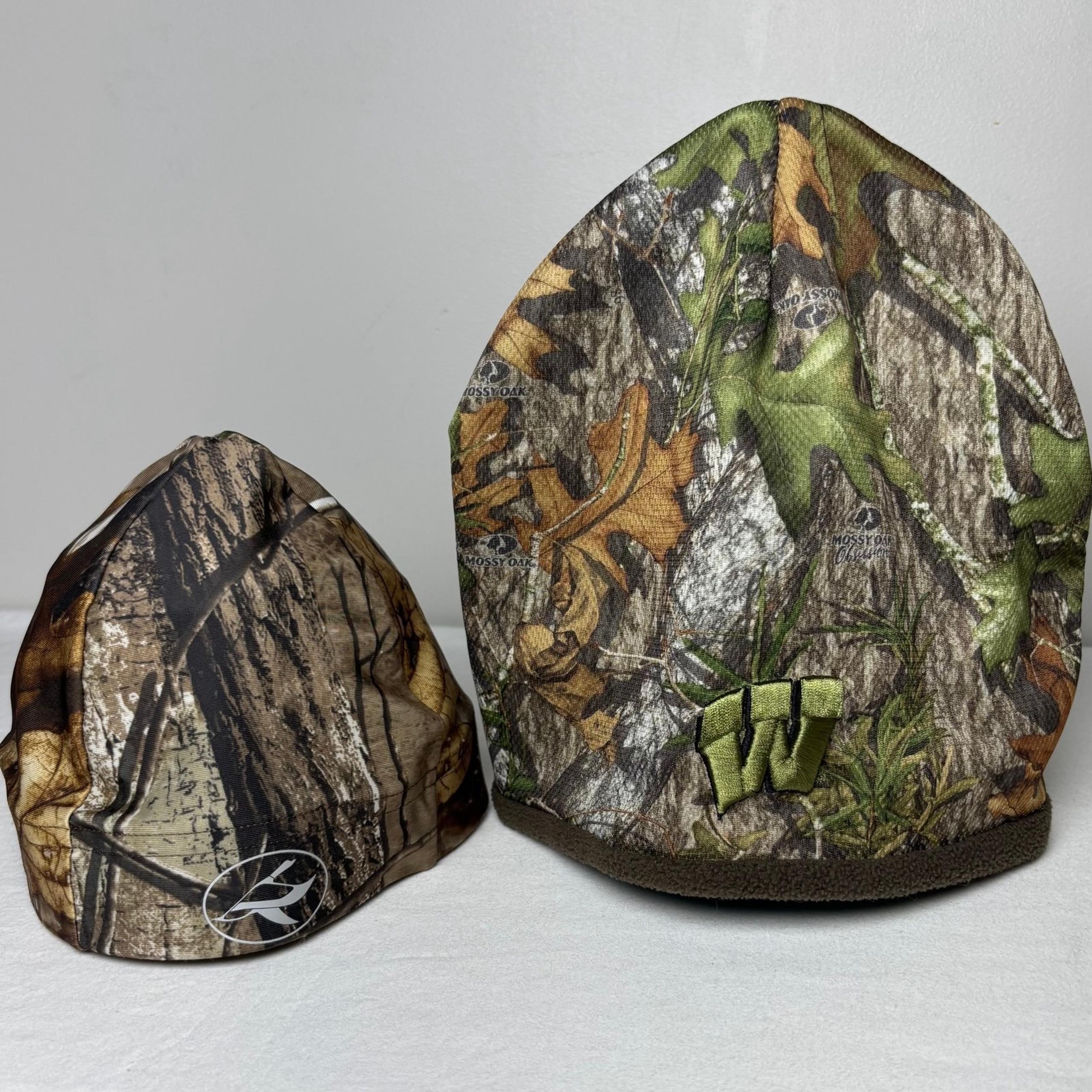 Camo Beanie Skull Cap Bundle: Axe RedHead University of Wisconsin Mossy Oak Hunt
