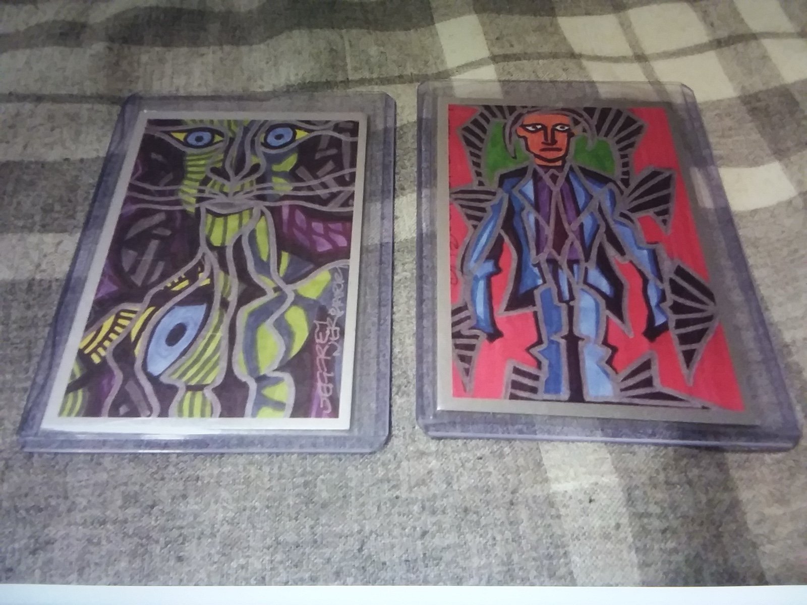 WWE TNA 2012 TRISTAR REFLEXXIONS ART WORK INSERT FOIL CARD RED PARALLEL LOT /10!