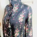 Tuckernuck onyx falling flowers Tate high neck dress XS