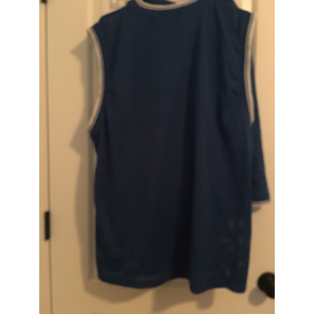 Vintage DELF Men's Athletic 2 Piece Short Top & Shorts Set Size L Blue White