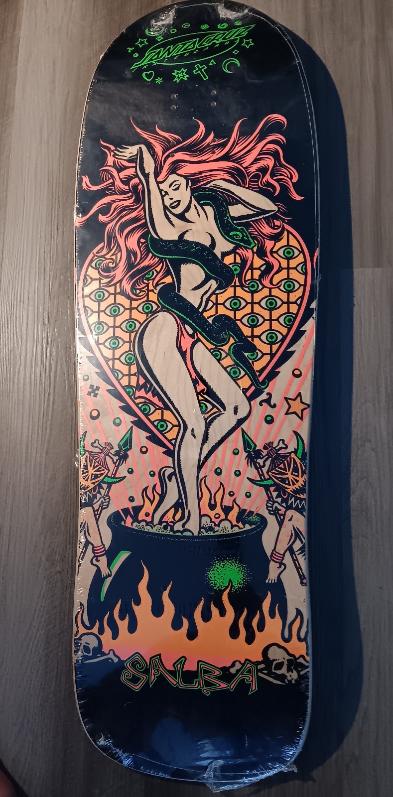 Santa Cruz skateboard deck Salba Witch Doctor natas jason jesse