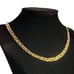 18K Etched Gold Mariner Chain Link Womens Necklace 22 Silver Stamped Jewelry 22