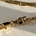 18K Etched Gold Mariner Chain Link Womens Necklace 22 Silver Stamped Jewelry 22