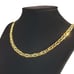 18K Etched Gold Mariner Chain Link Womens Necklace 22 Silver Stamped Jewelry 22