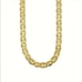 18K Etched Gold Mariner Chain Link Womens Necklace 22 Silver Stamped Jewelry 22