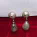 accessocraft nyc double pearl rare earring Grey Baroque Pearl ACCESSOCRAFT NYC