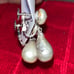 accessocraft nyc double pearl rare earring Grey Baroque Pearl ACCESSOCRAFT NYC