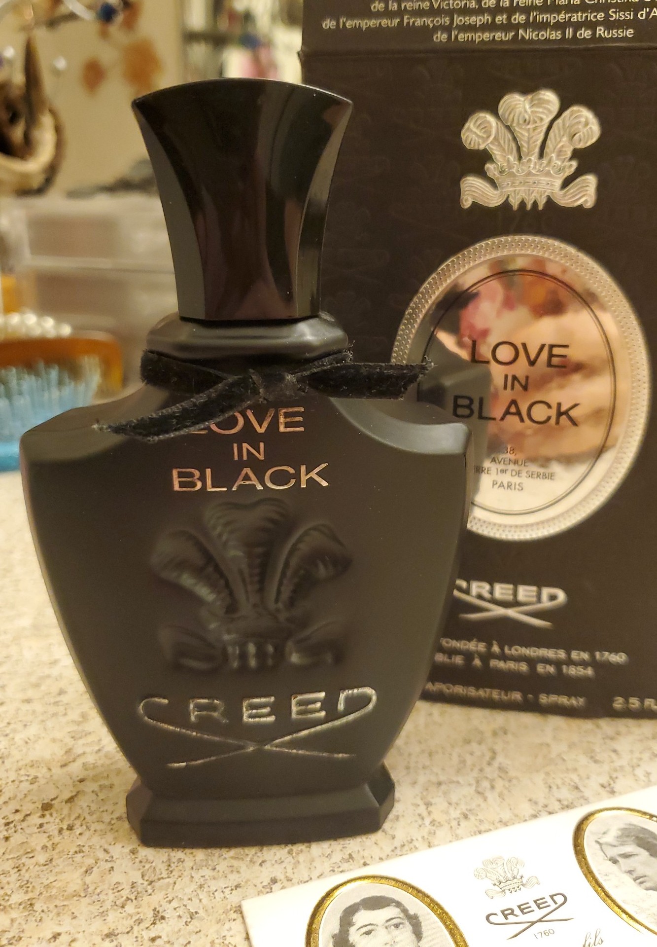 2.5 oz Love in Black by Creed w Box
