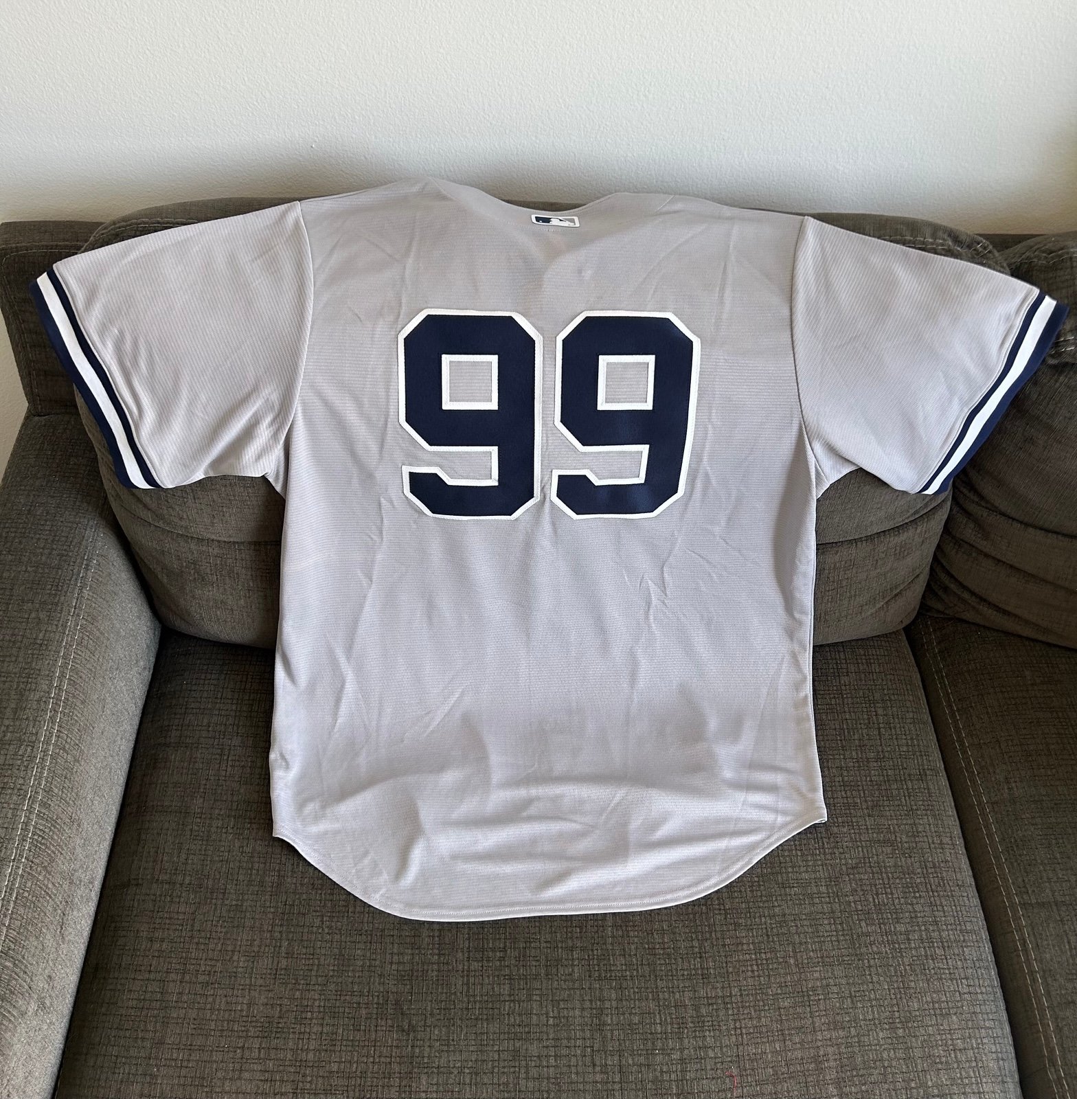 Nike Authentic New York Yankees Aaron Judge #99 Gray MLB Jersey Men’s Sz: Large