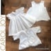 Vintage baptismal gown A CAROL JOY Infant 3 piece Sheer Lace Baptismal gown