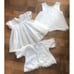 Vintage baptismal gown A CAROL JOY Infant 3 piece Sheer Lace Baptismal gown