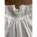 Vintage baptismal gown A CAROL JOY Infant 3 piece Sheer Lace Baptismal gown