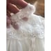 Vintage baptismal gown A CAROL JOY Infant 3 piece Sheer Lace Baptismal gown