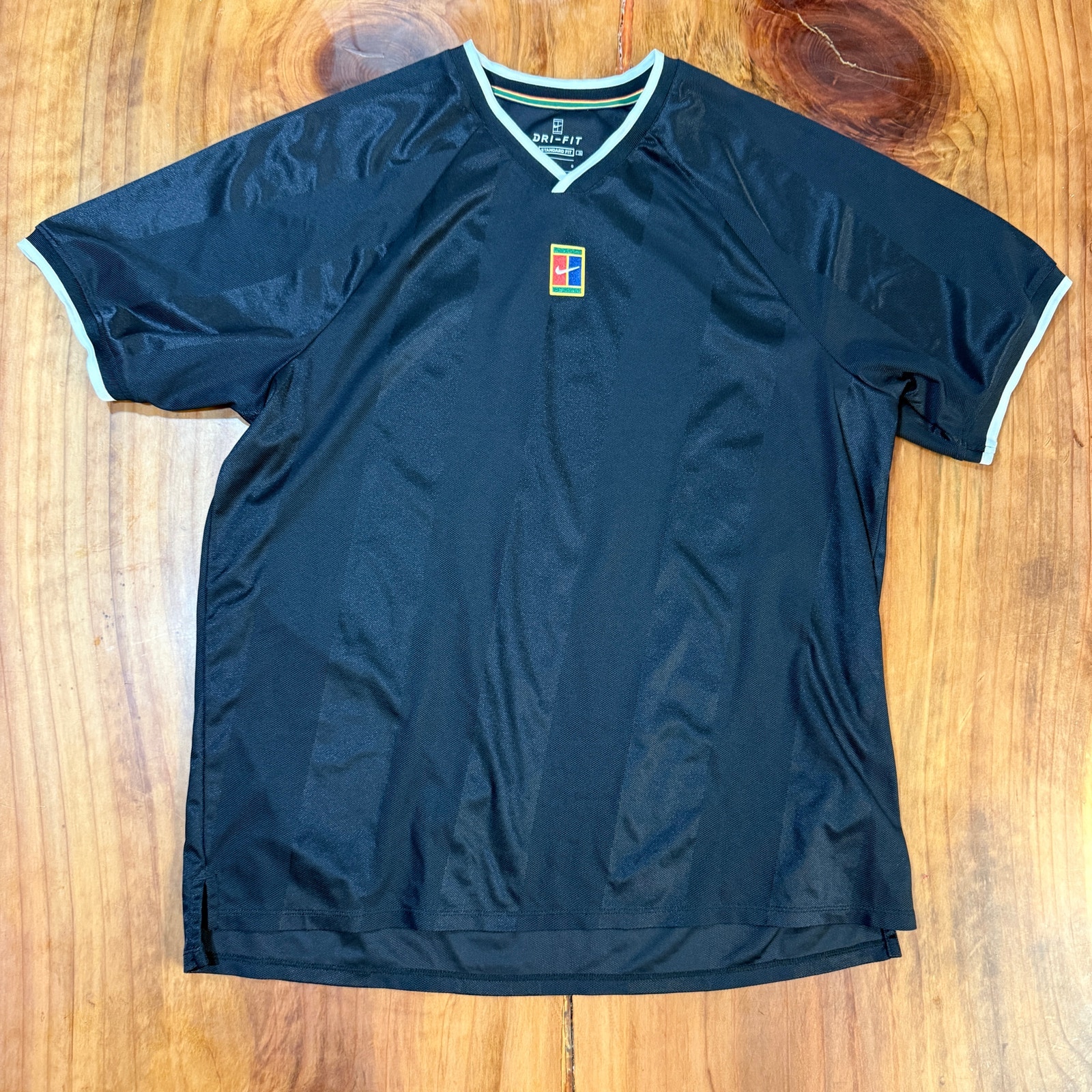 Nike Drake Men's Shirt Large Breath Slam CK9799 Tennis Court Jersey Mesh T3-16