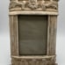 Vintage Cast Iron Shabby Chic Art Nouveau Picture Frame White Heavy 4”x 6”