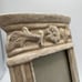 Vintage Cast Iron Shabby Chic Art Nouveau Picture Frame White Heavy 4”x 6”